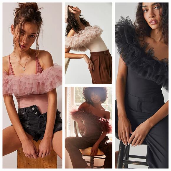 New Free People INTIMATELY Big Love Bodysuit $88 X-SMALL Purple OTS - Picture 1 of 6